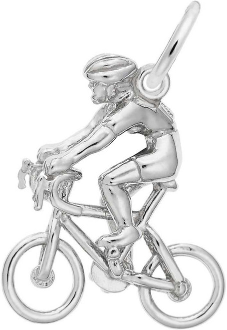 Image of Cyclist Charm (Choose Metal) by Rembrandt