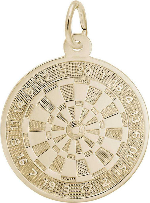 Image of Dart Board Charm (Choose Metal) by Rembrandt