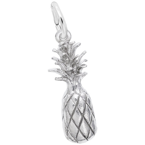 Image of Detailed Pineapple Charm (Choose Metal) by Rembrandt