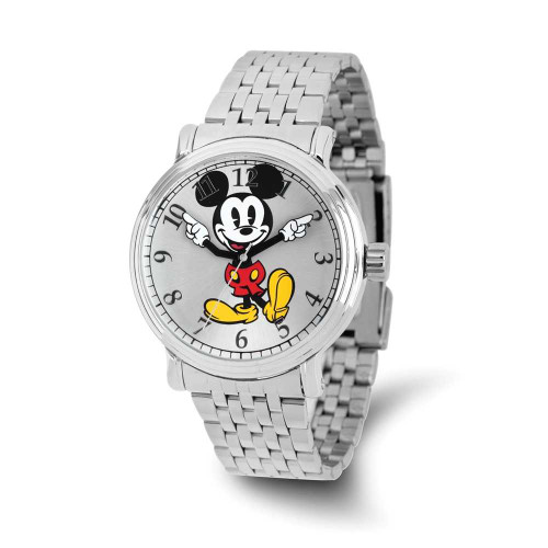 Image of Disney Adult Size Silver Dial Mickey Mouse Watch