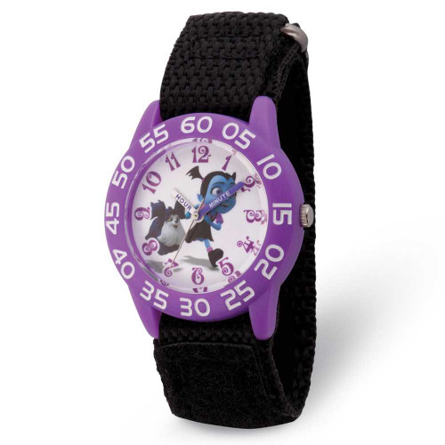 Image of Disney Kids Vampirina & Wolfie Black Strap Acrylic Time Teacher Watch