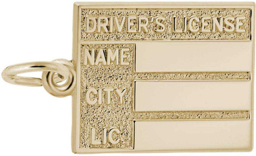 Image of Drivers License Charm (Choose Metal) by Rembrandt