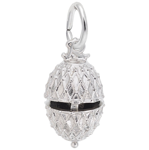 Image of Easter Egg w/ Chick Charm (Choose Metal) by Rembrandt