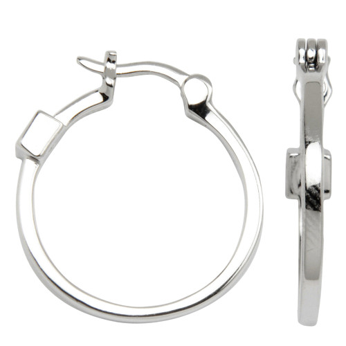 ELLE Jewelry - EARRING MUST HAVES 21mm Sterling Silver Hoop Earrings (E0137)
