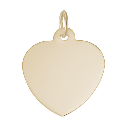 Extra Small Classic Heart Charm (Choose Metal) by Rembrandt