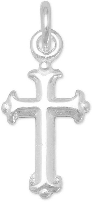 Image of Extra Small Silver Cross Charm 925 Sterling Silver