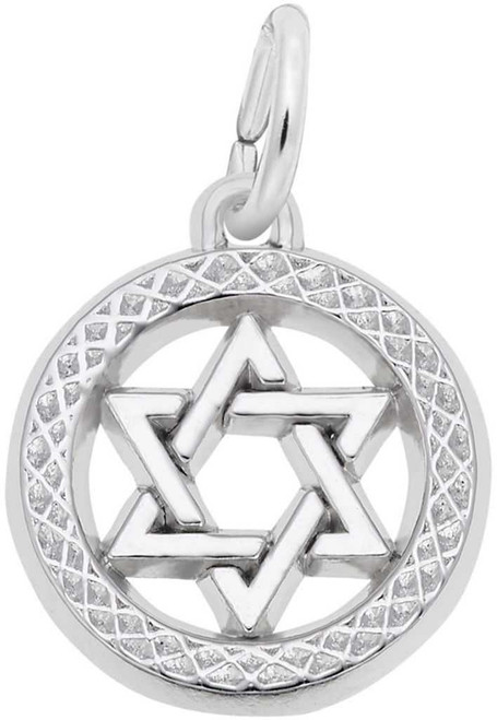 Image of Faceted Star Of David Charm (Choose Metal) by Rembrandt