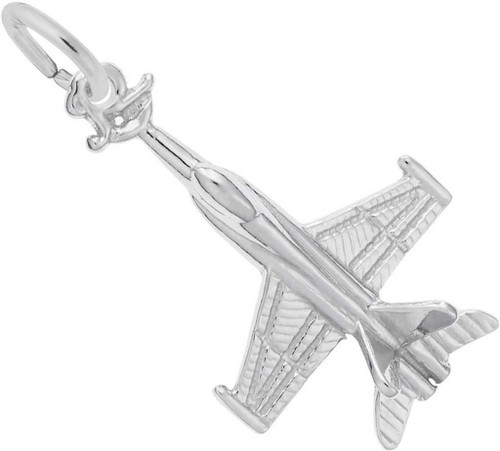 Image of Fighter Jet Charm (Choose Metal) by Rembrandt