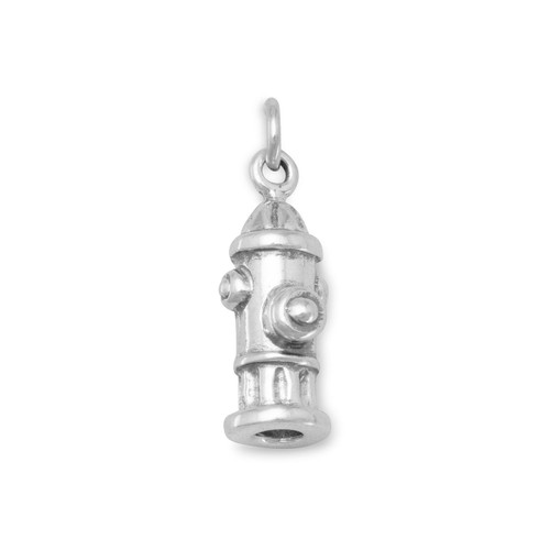 Image of Fire Hydrant Charm 925 Sterling Silver