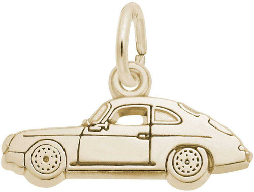 Image of Flat Classic German Sports Car Charm (Choose Metal) by Rembrandt