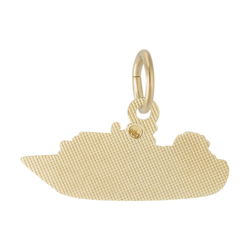 Flat Cruise Ship Charm (Choose Metal) by Rembrandt