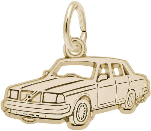 Image of Flat Mid-Size Luxury Car Charm (Choose Metal) by Rembrandt