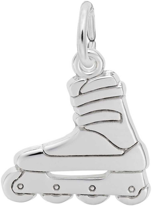 Image of Flat Roller Blade Charm (Choose Metal) by Rembrandt