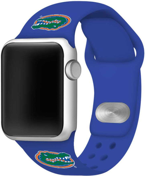 Image of Florida Gators Silicone Watch Band Compatible with Apple Watch - 42mm/44mm/45mm Royal Blue C-AB2-150-42