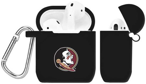 Image of Florida State Seminoles Silicone Case Cover Compatible with Apple AirPods Battery Case - Black C-APA2-147