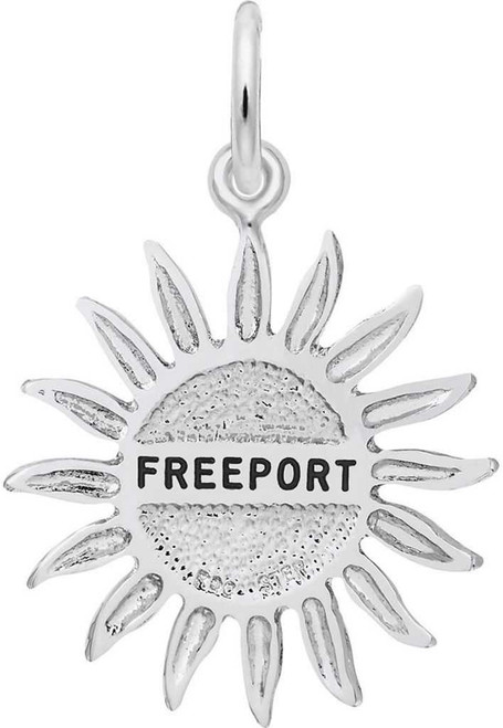 Image of Freeport Sun Large Charm (Choose Metal) by Rembrandt