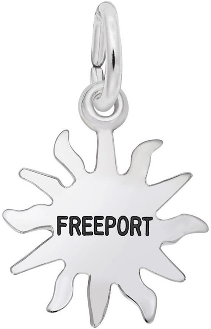 Freeport Sun Small Charm (Choose Metal) by Rembrandt
