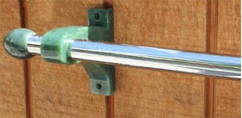 Image of Genuine Natural Nephrite Jade & Metal Towel Bar