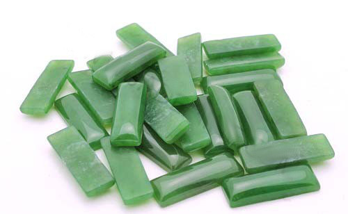 Genuine Natural Nephrite Jade Rectangle Cabochon Grade A