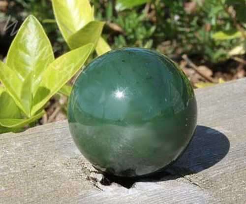 Image of Genuine Natural Nephrite Jade Sphere Grade B+ 30mm