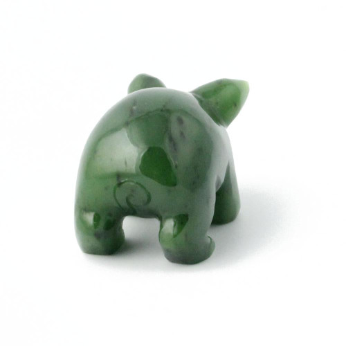 Natural Nephrite Jade or Rhodonite Pig Figurine