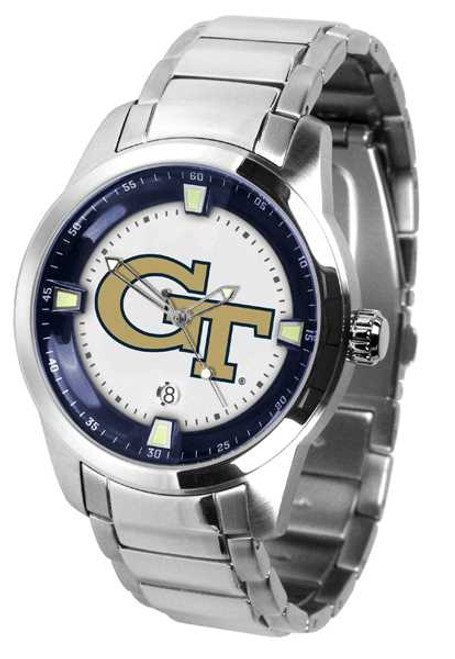 Image of Georgia Tech Yellow Jackets Titan Steel Mens Watch