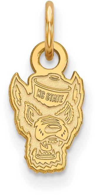 Image of Gold Plated 925 Silver North Carolina State University XS Pendant LogoArt GP043