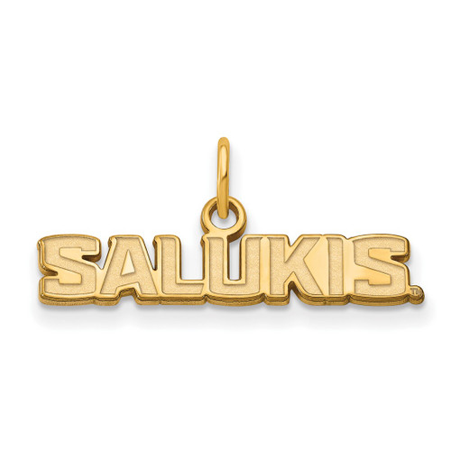 Gold Plated 925 Silver Southern Illinois University XS LogoArt Pendant GP017SIU