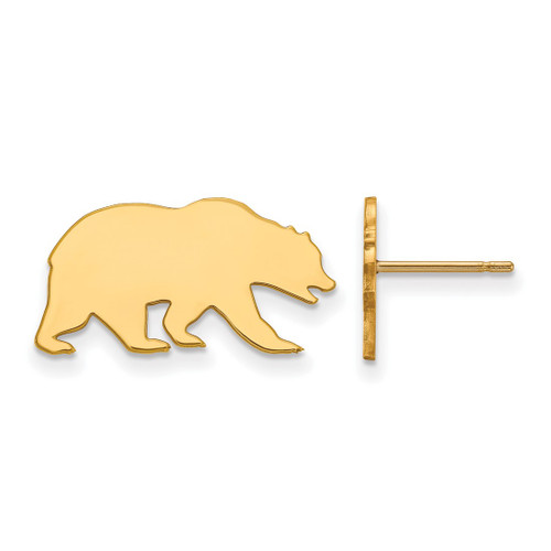 Gold Plated 925 Silver University of California Berkeley Earrings LogoArt GP031