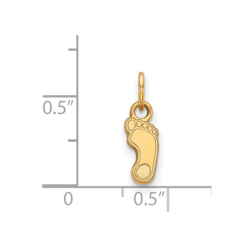 Gold Plated 925 Silver University of North Carolina XS LogoArt Pendant GP042UNC