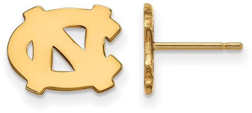 Image of Gold Plated 925 Silver University of North Carolina XSmall Post Earrings LogoArt