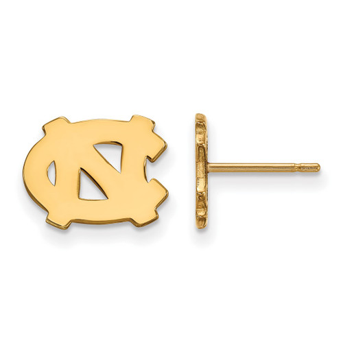Gold Plated 925 Silver University of North Carolina XSmall Post Earrings LogoArt