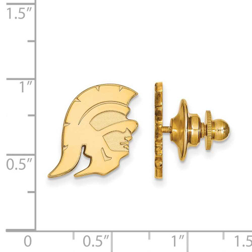 Image of Gold Plated 925 Silver University of Southern California Tie Tac LogoArt GP027