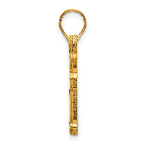 Image of Gold Plated Sterling Silver Baylor University Small Pendant by LogoArt (GP002BU)