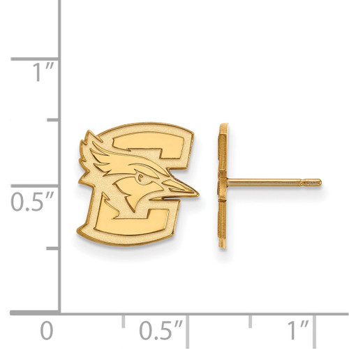 Gold Plated Sterling Silver Creighton University Small Post Earrings by LogoArt