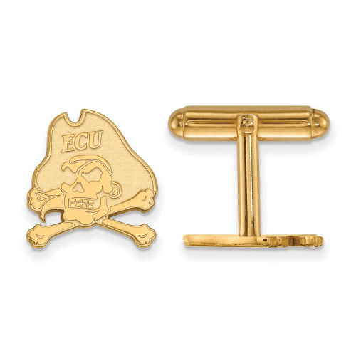 Image of Gold Plated Sterling Silver East Carolina University Cuff Links by LogoArt