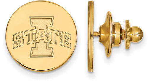 Gold Plated Sterling Silver Iowa State University Lapel Pin by LogoArt