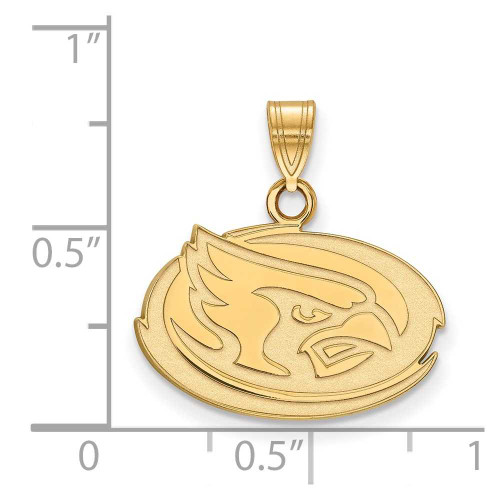 Image of Gold Plated Sterling Silver Iowa State University Small Pendant LogoArt GP029IAS
