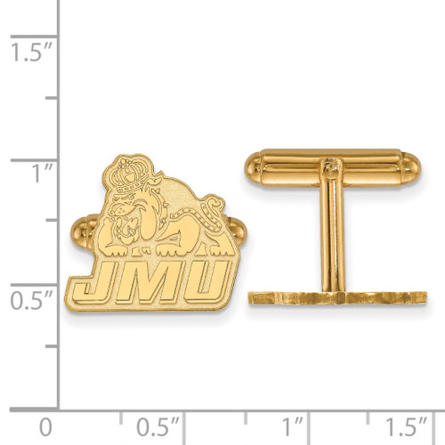 Gold Plated Sterling Silver James Madison University Cuff Links by LogoArt
