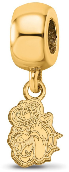 Gold Plated Sterling Silver James Madison University X-Small Bead Charm LogoArt