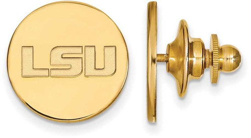 Image of Gold Plated Sterling Silver Louisiana State University Lapel Pin by LogoArt