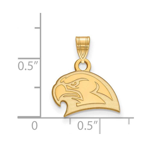 Image of Gold Plated Sterling Silver Miami University Small Pendant by LogoArt (GP024MU)