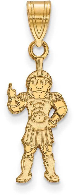 Image of Gold Plated Sterling Silver Michigan State University Lg Pendant LogoArt GP064