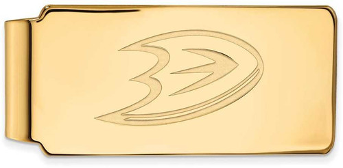 Image of Gold Plated Sterling Silver NHL Anaheim Ducks Money Clip by LogoArt