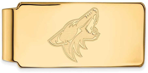 Image of Gold Plated Sterling Silver NHL Arizona Coyotes Money Clip by LogoArt