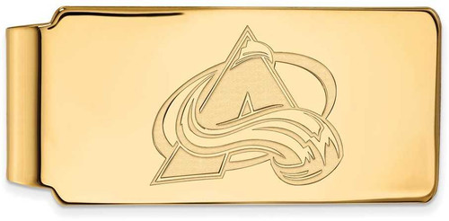 Image of Gold Plated Sterling Silver NHL Colorado Avalanche Money Clip by LogoArt