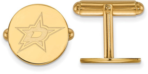 Gold Plated Sterling Silver NHL Dallas Stars Cuff Links by LogoArt