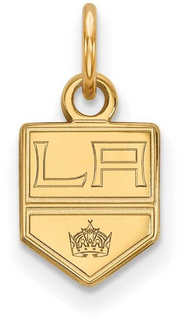 Image of Gold Plated Sterling Silver NHL Los Angeles Kings X-Small Pendant by LogoArt