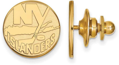 Image of Gold Plated Sterling Silver NHL New York Islanders Lapel Pin by LogoArt