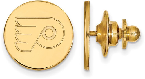 Gold Plated Sterling Silver NHL Philadelphia Flyers Lapel Pin by LogoArt